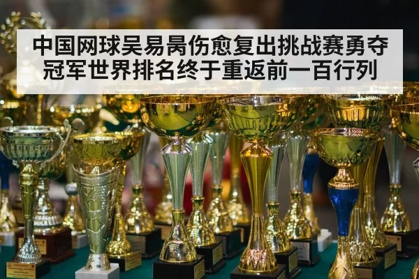 中国网球吴易昺伤愈复出挑战赛勇夺冠军世界排名终于重返前一百行列